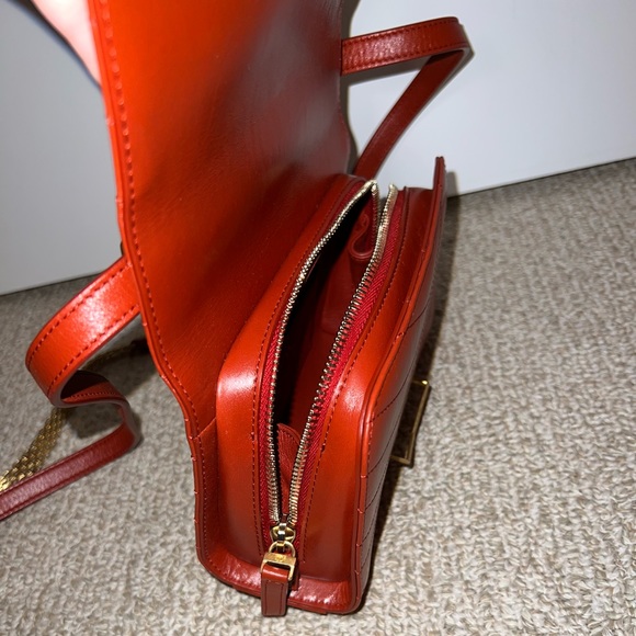 Chanel Chevron Quilted Calfskin Leather Medal Small Flap Crossbody Bag - Picture 7 of 11